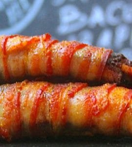 Bacon-wrapped Ribs