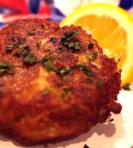 Crab Cakes on a FireDisc Cooker
