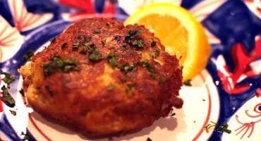 Crab Cakes on a FireDisc Cooker