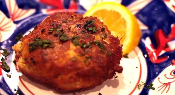 Crab Cakes on a FireDisc Cooker