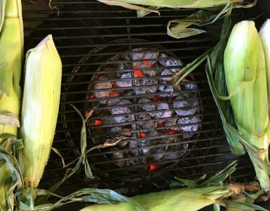 The homemade charcoal halo can create singe-free zones in any circular grill or smoker. It's great for grilling corn or other veggies.