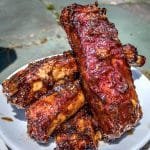 Fried Ribs: St. Louis ribs, smoked hot and fast, then deep fried. You may slap someone after eating these beauts!