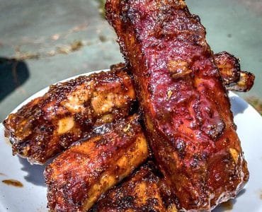 Fried Ribs: St. Louis ribs, smoked hot and fast, then deep fried. You may slap someone after eating these beauts!
