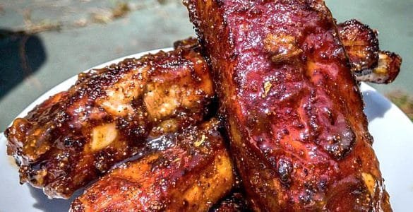 Fried Ribs: St. Louis ribs, smoked hot and fast, then deep fried. You may slap someone after eating these beauts!