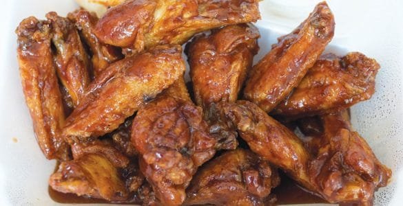 Traditional restaurant wings