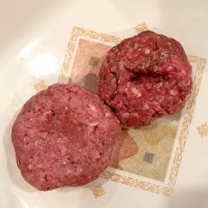 Beef Comparison: Crowd Cow Wolfe Brothers Farm Select ground beef (left) and a 80/20 ground beef from local grocer.