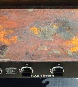 Rust can wreak havoc on flat top griddles.