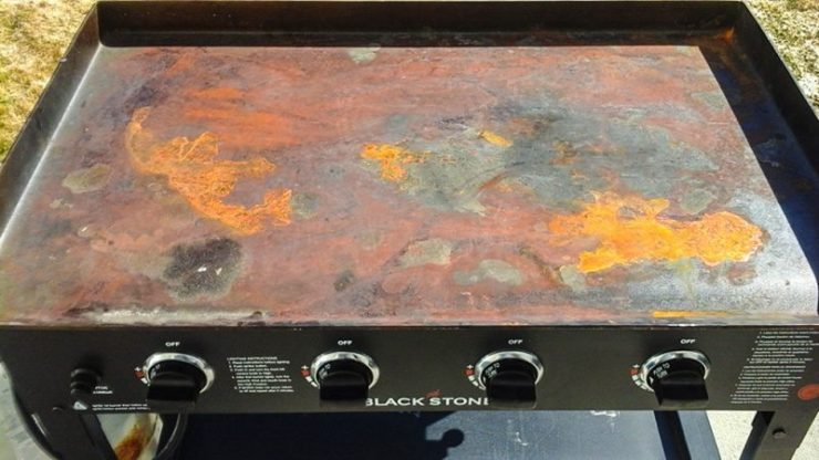 Rust can wreak havoc on flat top griddles.