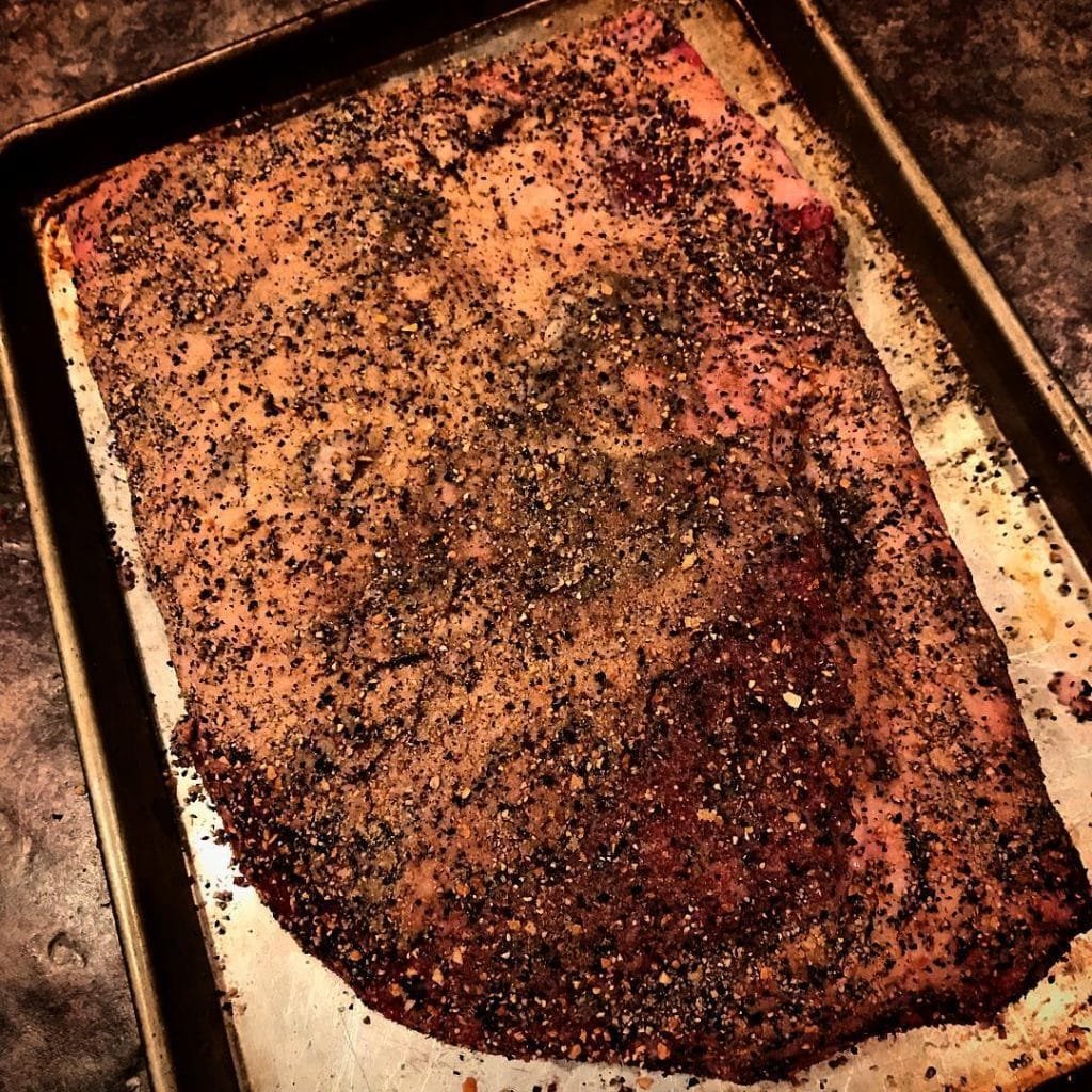 Texississippi Brisket, homemade rub