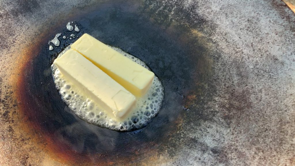 Spicy Panko Cod — Add butter