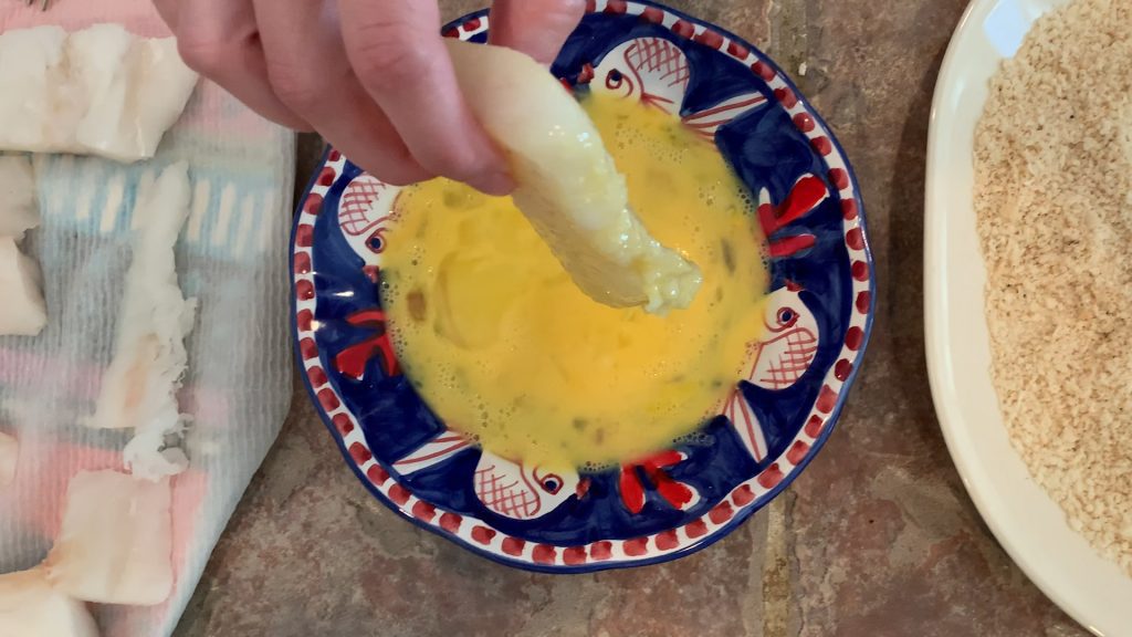 Spicy Panko Cod — Egg Wash