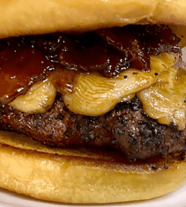 Double Bourbon, Espresso Maple Bacon Burger