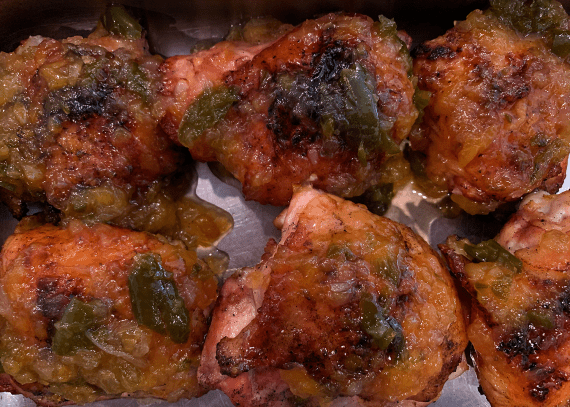 Peach Pepper Jelly Chicken