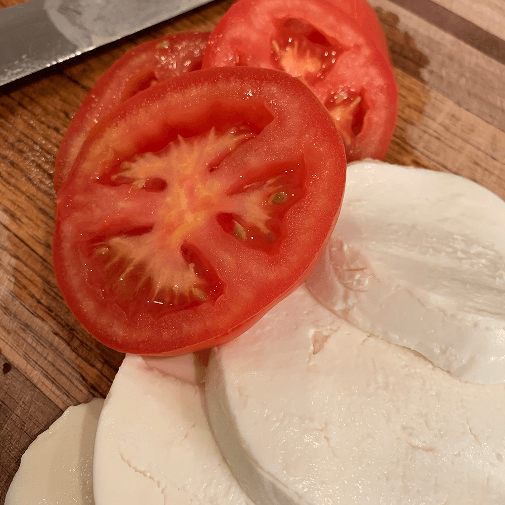 Caprese Chicken with tomato and mozzarella