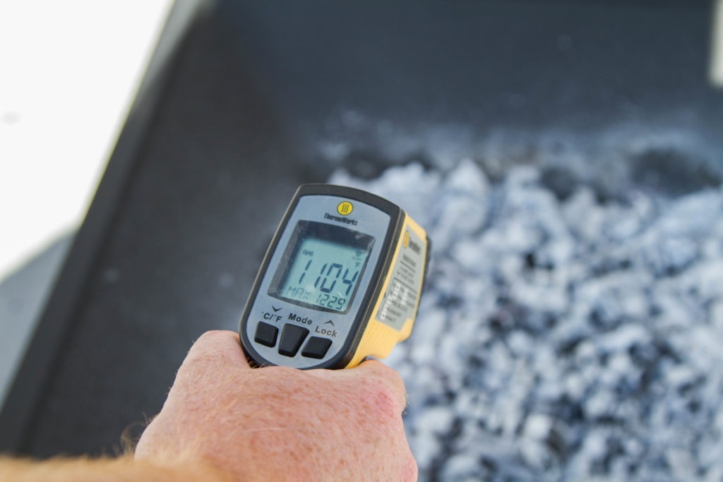 Infrared probes are excellent tools to prep coals before throwing on a steak.