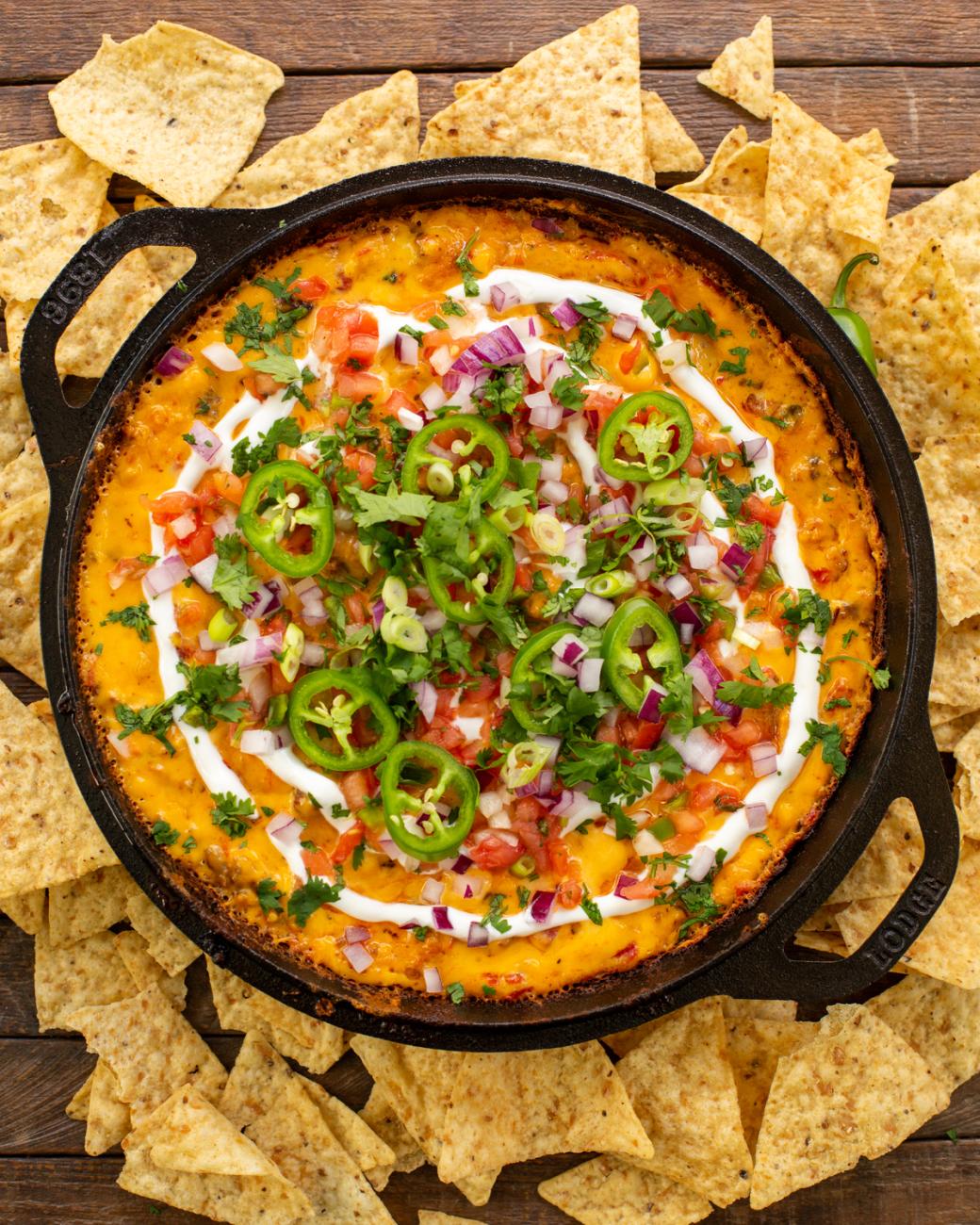 Super Bowl Brisket Queso Dip