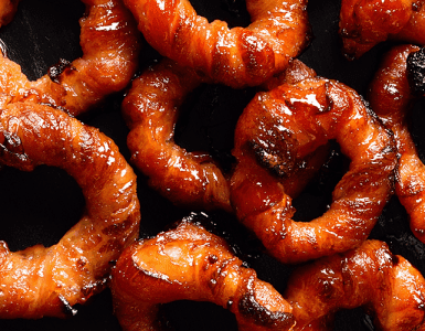 Bacon-Wrapped Vidalia Onion Rings