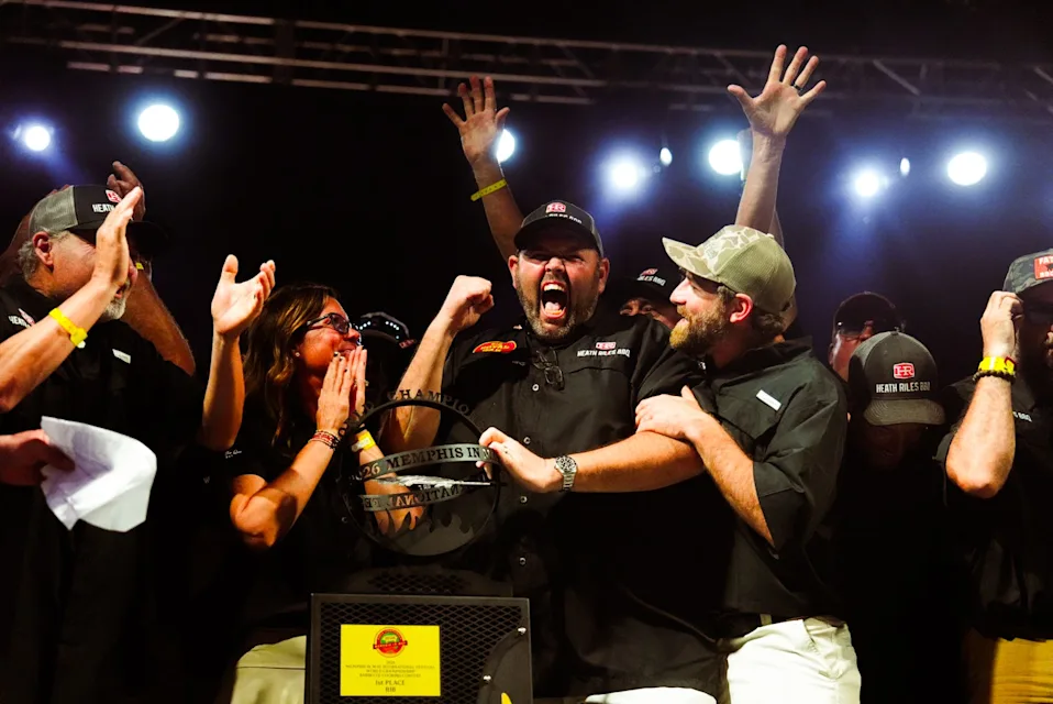 Heath Riles wins Grand Champion at 2026 Memphis in May, the team's second in a row.