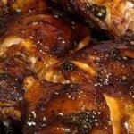 Firecracker Hot Honey Peach Chicken Thighs