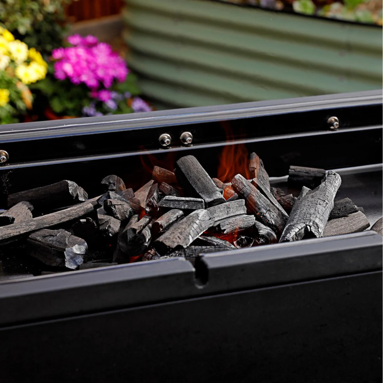 Everdure HUB II 54-Inch Charcoal Grill With Rotisserie & Electronic Ignition - HBCE3BUS