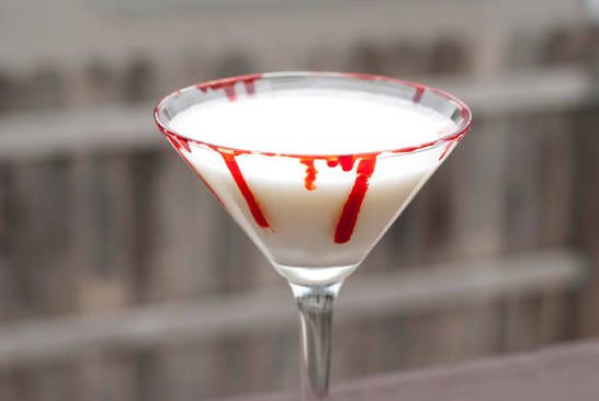 Bloody White Chocolate Martini